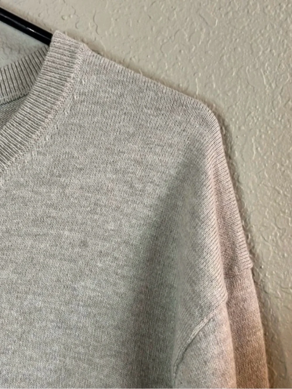 New St. John's Bay Sweater Men’s Tan Crew Neck Classic Knit Super Soft Size XL